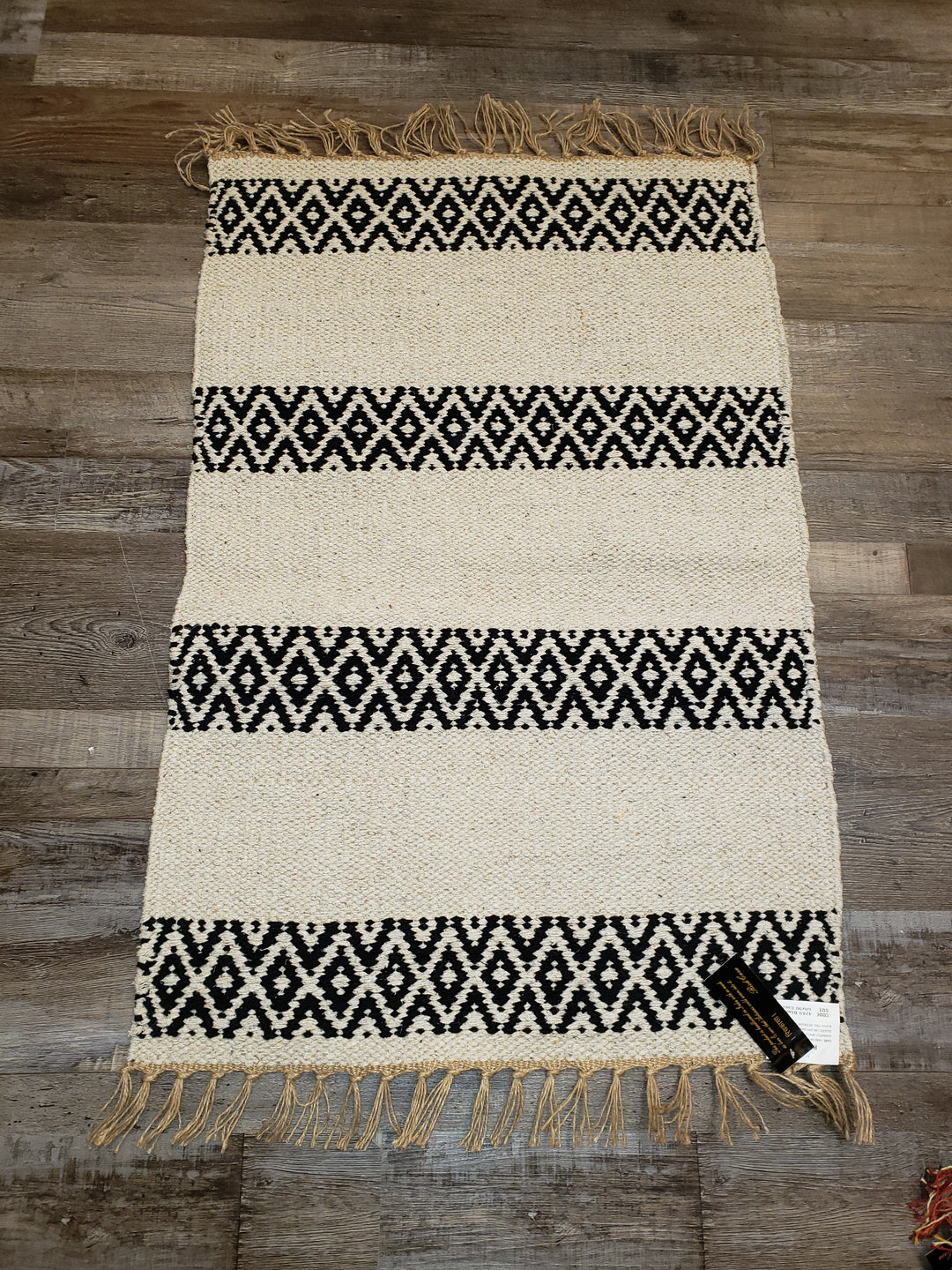 Rug- 4289 Black Jute & Cotton
