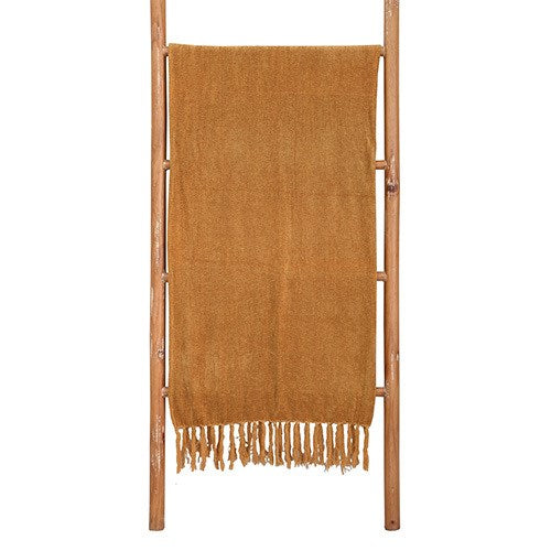 MUSTARD CHENILLE THROW