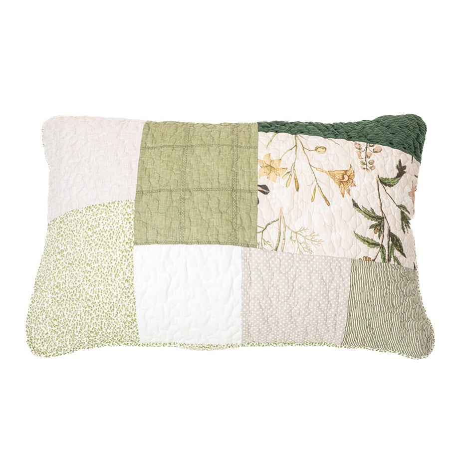 FENOUIL PATCHWORK SHAM- EACH