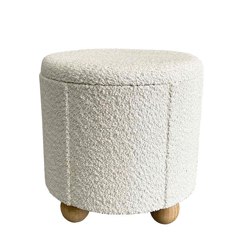 ROUND STORAGE OTTOMAN