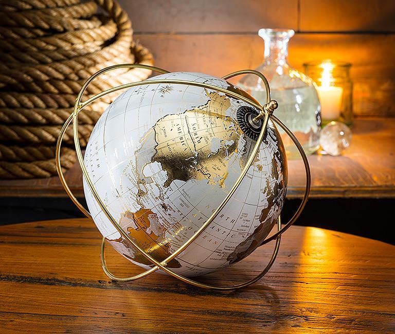GLOBE IN WIRE FRAME