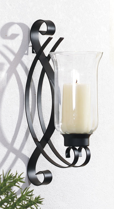 SWIRL CANDLE WALL SCONCE