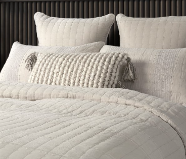 MOSS NATURAL COVERLET QUEEN