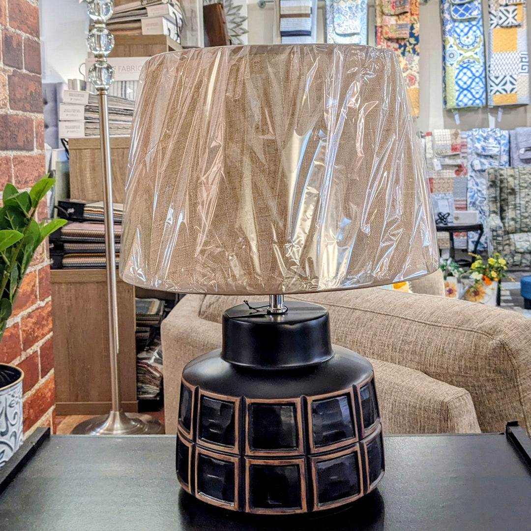 ATTICA SQUARE GRID BOTTLE LAMP