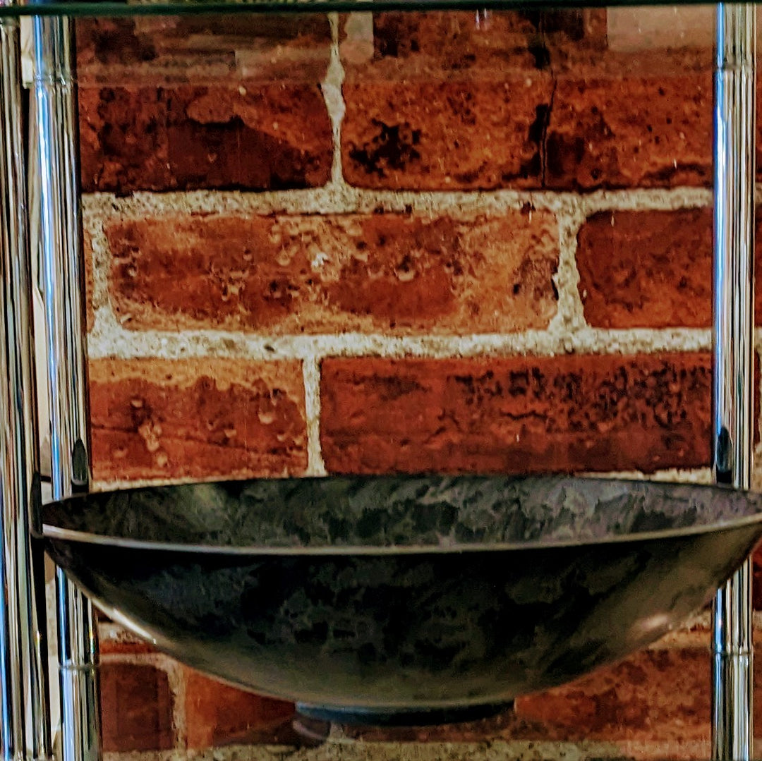 DARK GRAY BOWL 14"