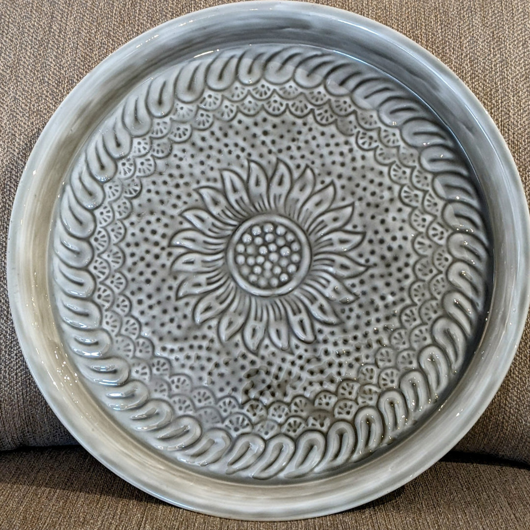 METAL TRAY GREEN / GREY