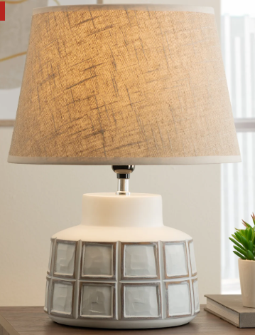 ATTICA SQUARE GRID BOTTLE LAMP