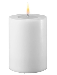 WHITE LED CANDLE 3"X 4"H