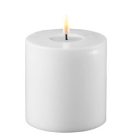 WHITE LED CANDLE 4" X 4"H
