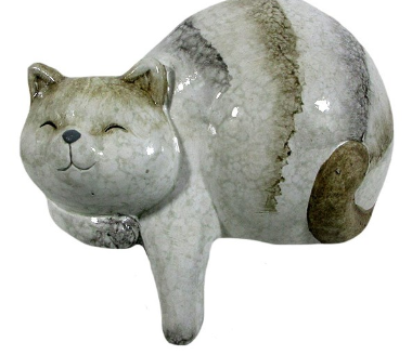 CERAMIC SLEEPING CAT