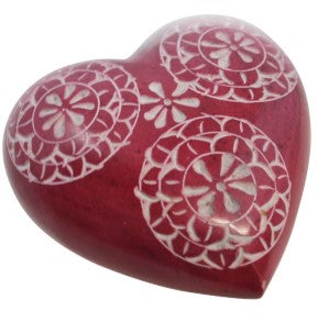 Heart Engraved Mandala Soapstone