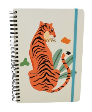 NOTEBOOK HARD COVER JUNGLE TIGER