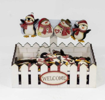 HIGH GLOSS PENGUIN/ SNOWMAN MAGNETS
