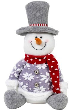 PLUSH SNOWMAN W/ HAT & SCARF
