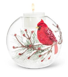 CARDINAL ON BRANCH VOTIVE 3.5D