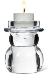 SNOWMAN TEALIGHT HOLDER 3.5"