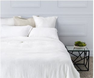 100% BELGIAN LINEN QUEEN DUVET COVER