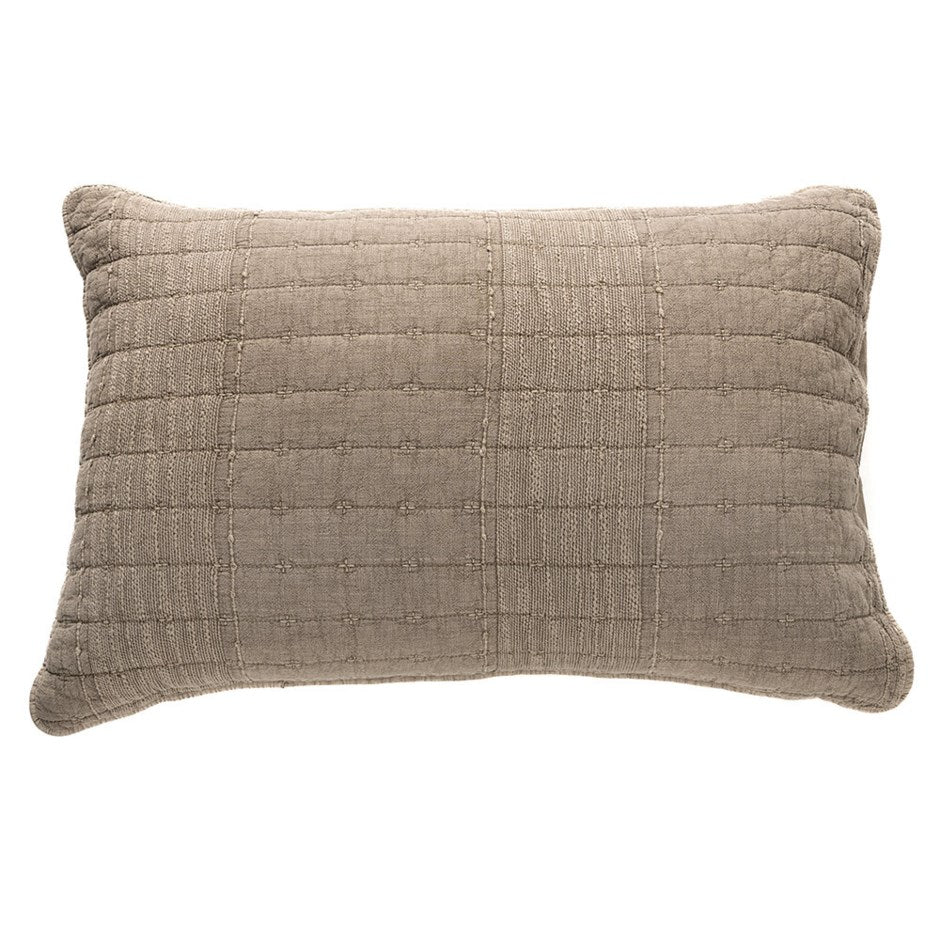MOSS TAUPE QUEEN PILLOW SHAMS