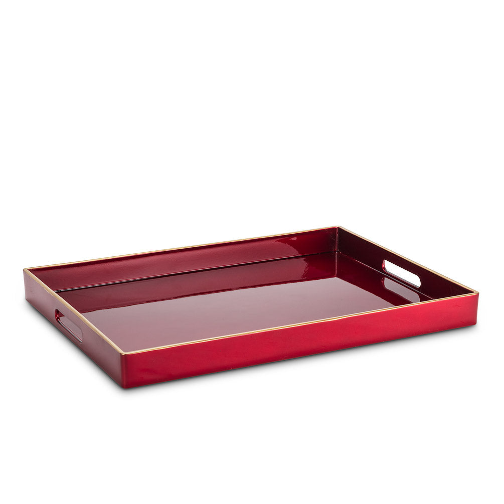 GLOSSY RECTANGLE SERVING TRAY - Kate & Co. Home