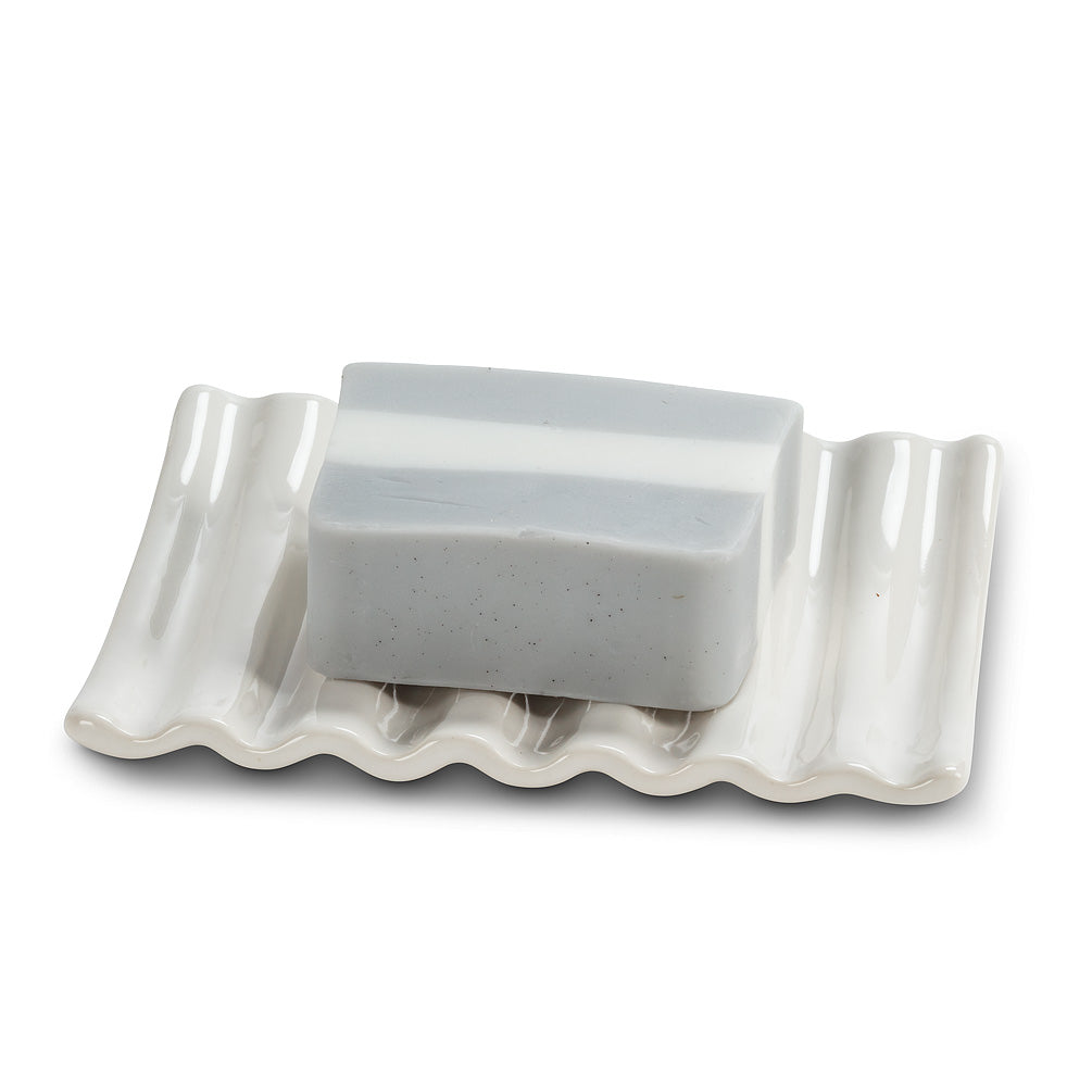 RIDGED SOAP DISH - Kate & Co. Home