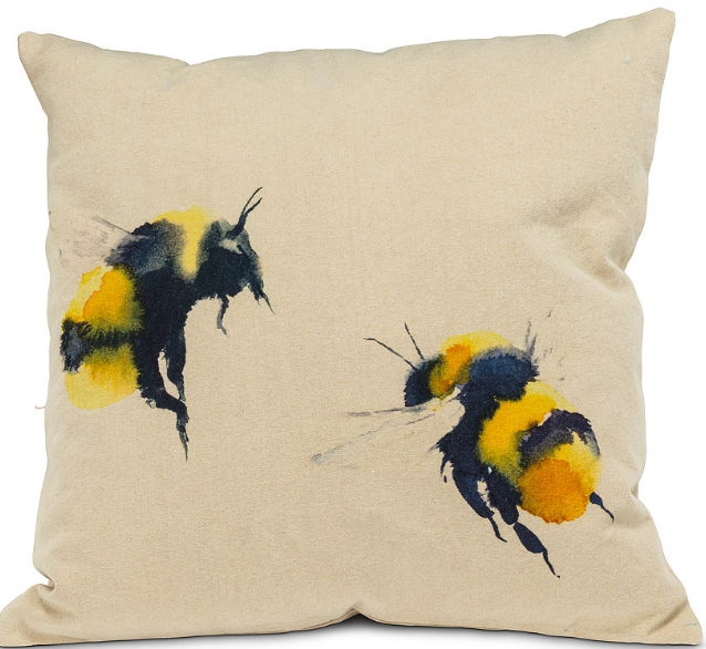 PILL-ABB 96-PILLOW 18X18" BEE - Kate & Co. Home