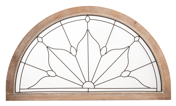 HALF CIRCLE FLORAL WALL DECOR