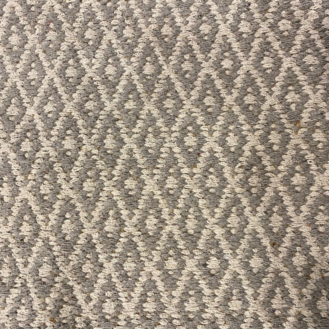 GREY/WHITE DIAMOND COTTON RUG