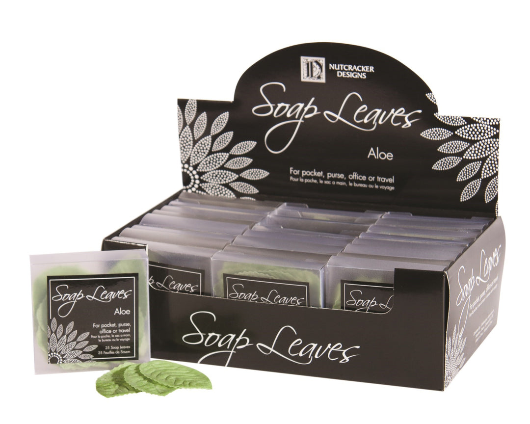 N33321 SOAP LEAVES GREEN ALOE - Kate & Co. Home