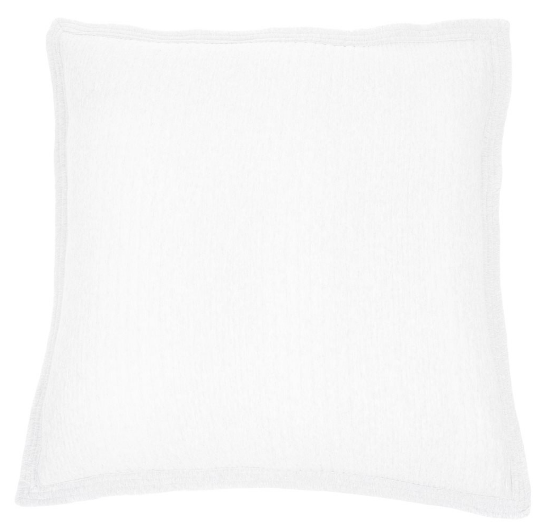 SUITE QUILTED PIQUE WHITE EURO SHAM - Kate & Co. Home