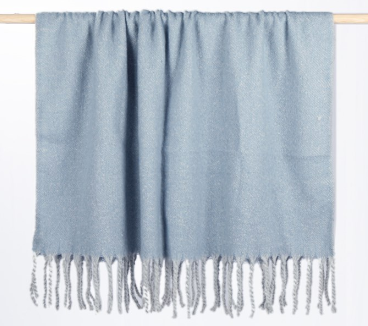 BLUE SUPER SOFT THROW