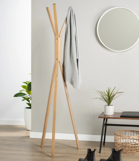 TALIO BENTWOOD OAK VENEER COAT RACK