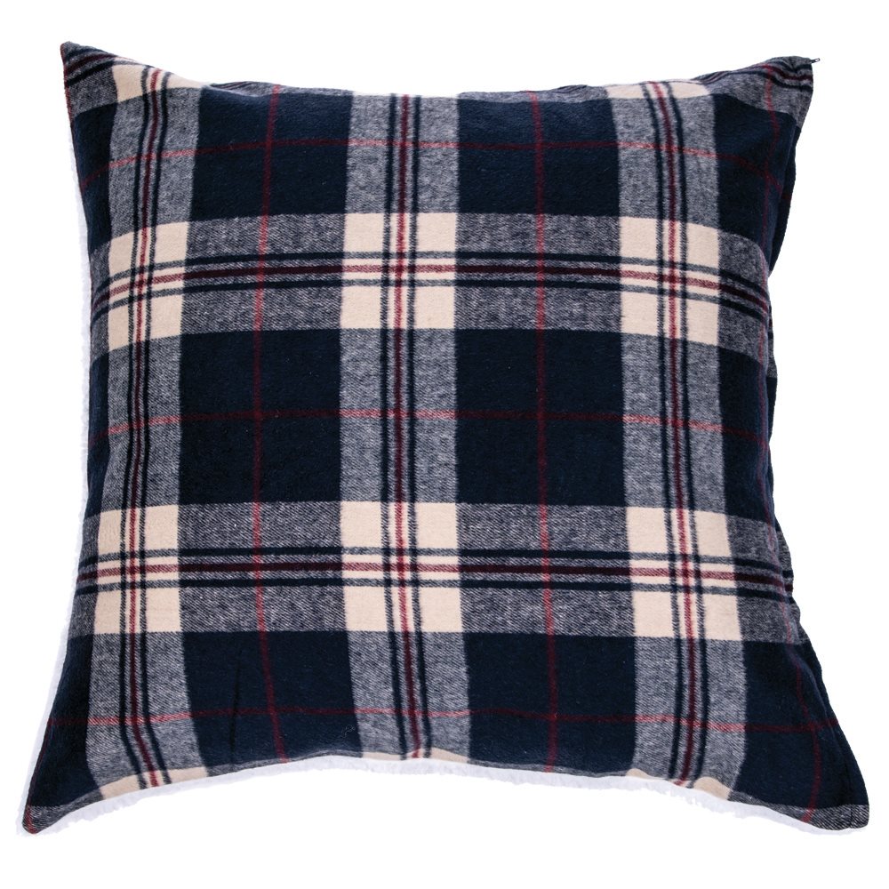 LUMBERJACK PLAID NAVY/RED PILLOW