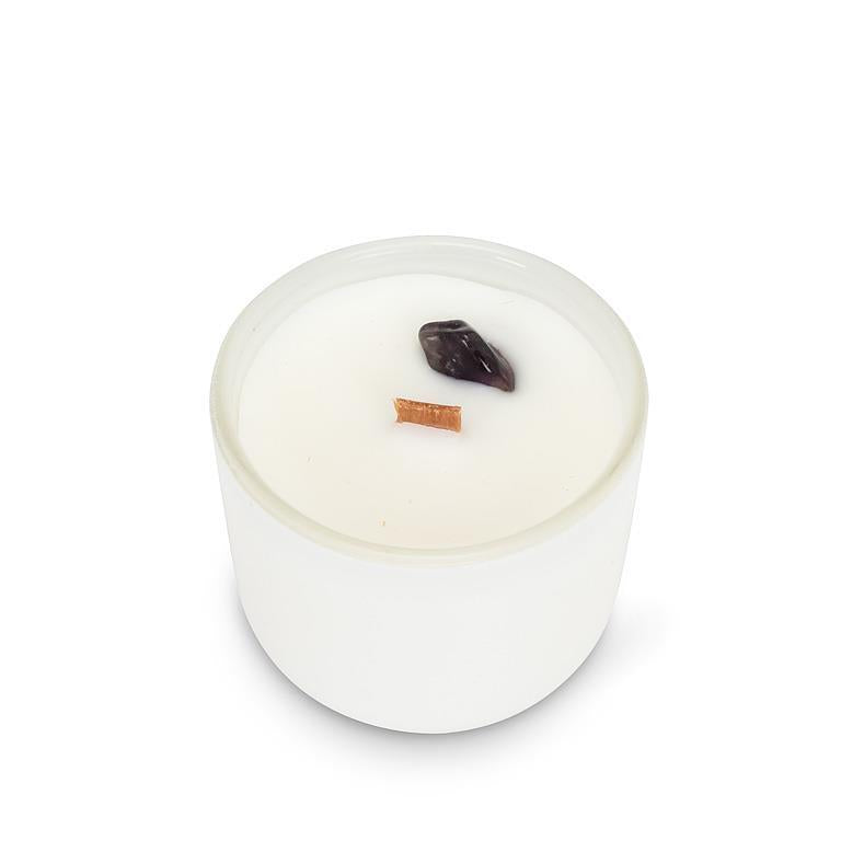 MINI AMETHYST CRYSTAL CANDLE 2"
