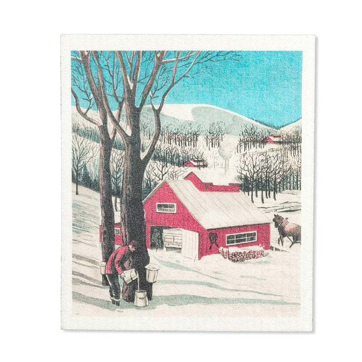 QUEBEC MAPLE SUGAR SHACK SWEDISH DISH CLOTH