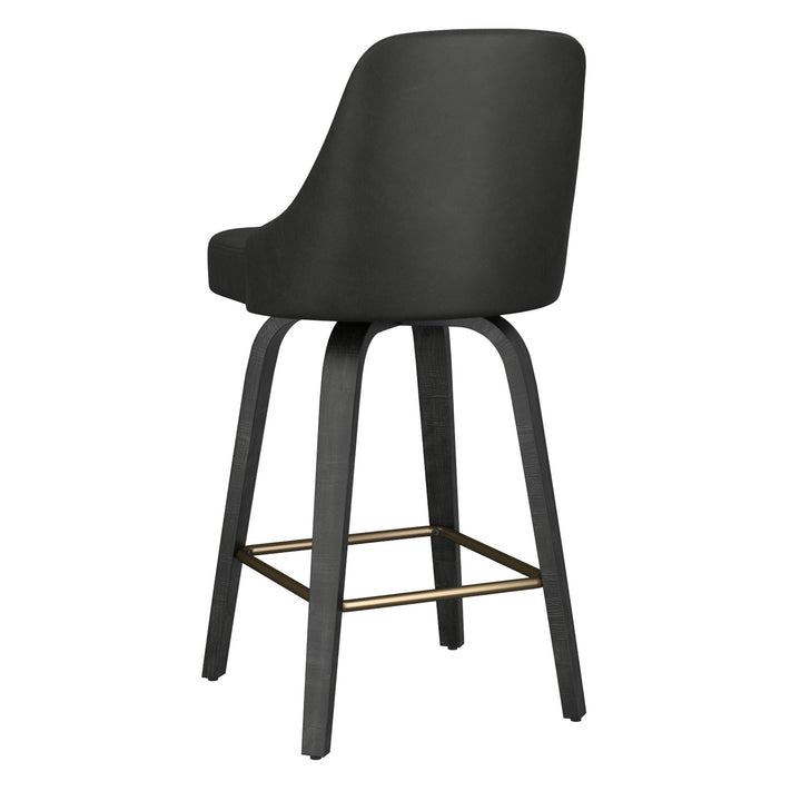 OAKLEY 26"SWIVEL COUNTER STOOL-CHARCOAL- SET OF 2