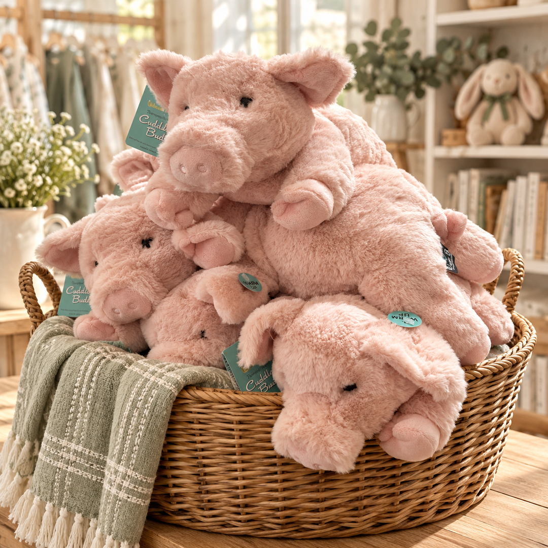 CUDDLE BUDDY PINK PIG