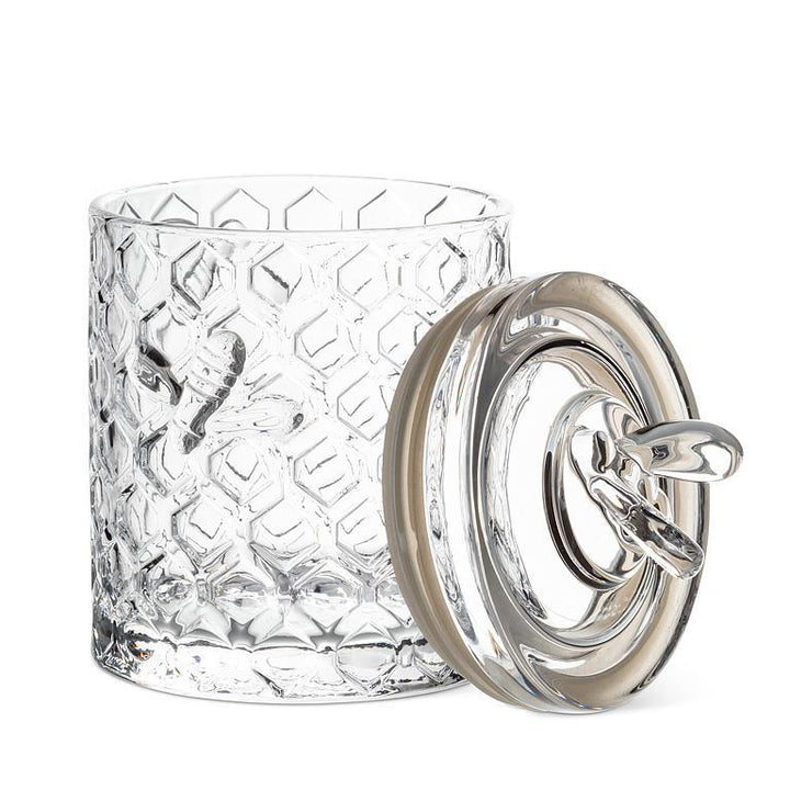 HONEYCOMB CLEAR HONEY JAR