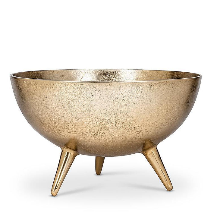 LARGE TRIPOD METAL BOWL