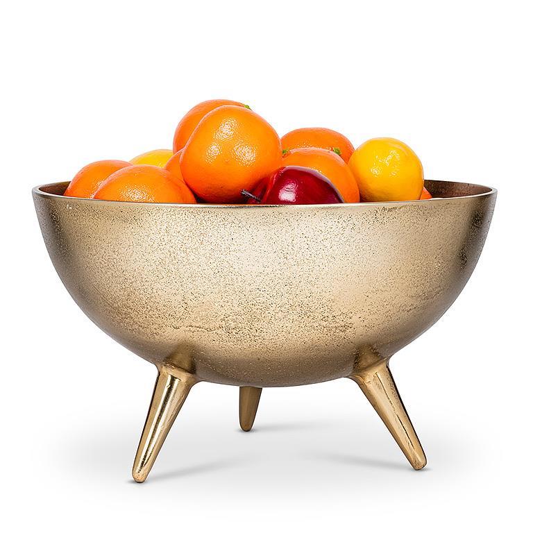 LARGE TRIPOD METAL BOWL