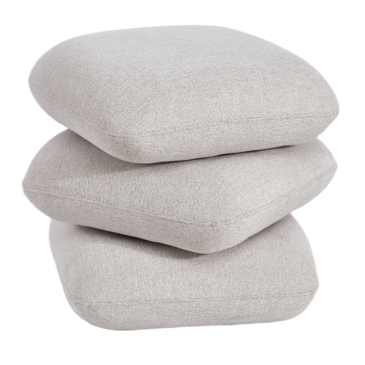 RYLEE SQUARE OTTOMAN- BEIGE