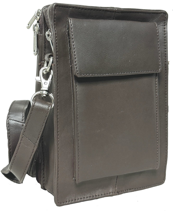 GENUINE 100% LEATHER SHOULDER MESSENGER BAG
