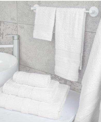 TURKISH BATH TOWEL SET OF 6 WHITE OR GREY