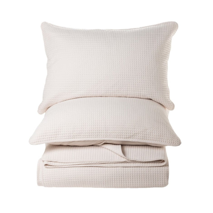 ATELIER CREAM QUEEN QUILT SET-3 PIECE