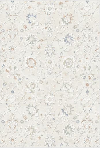 BELLA 6600 TEXTURED FRIEZE FLORAL AREA RUG