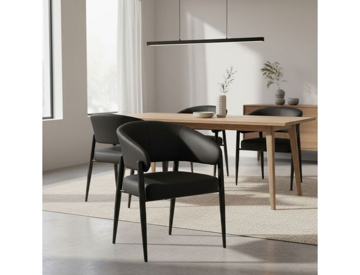 BRONSON DINING/OCCASIONAL CHAIR- BLACK