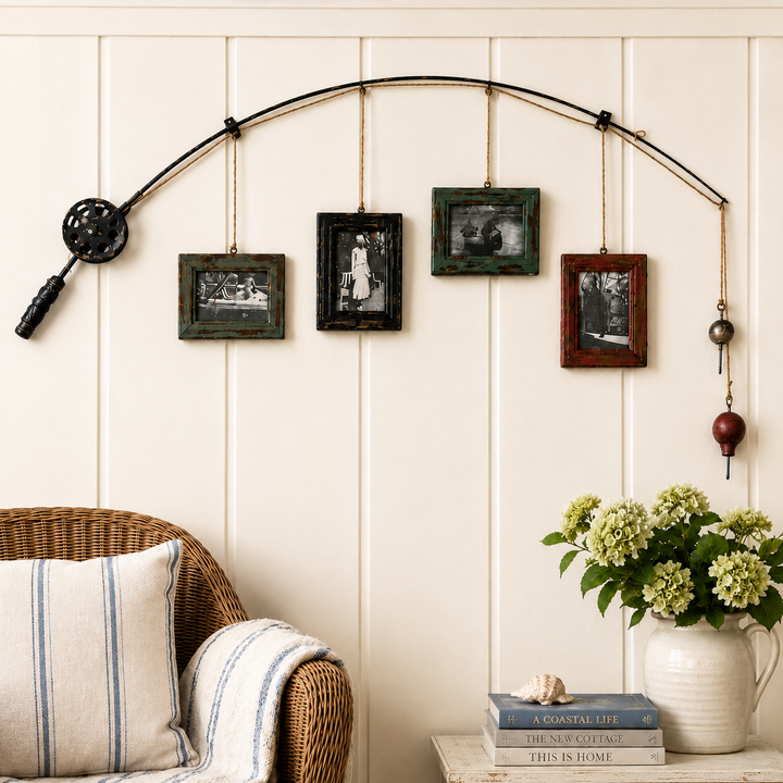 RUSTIC FISHING ROD /4 FRAME