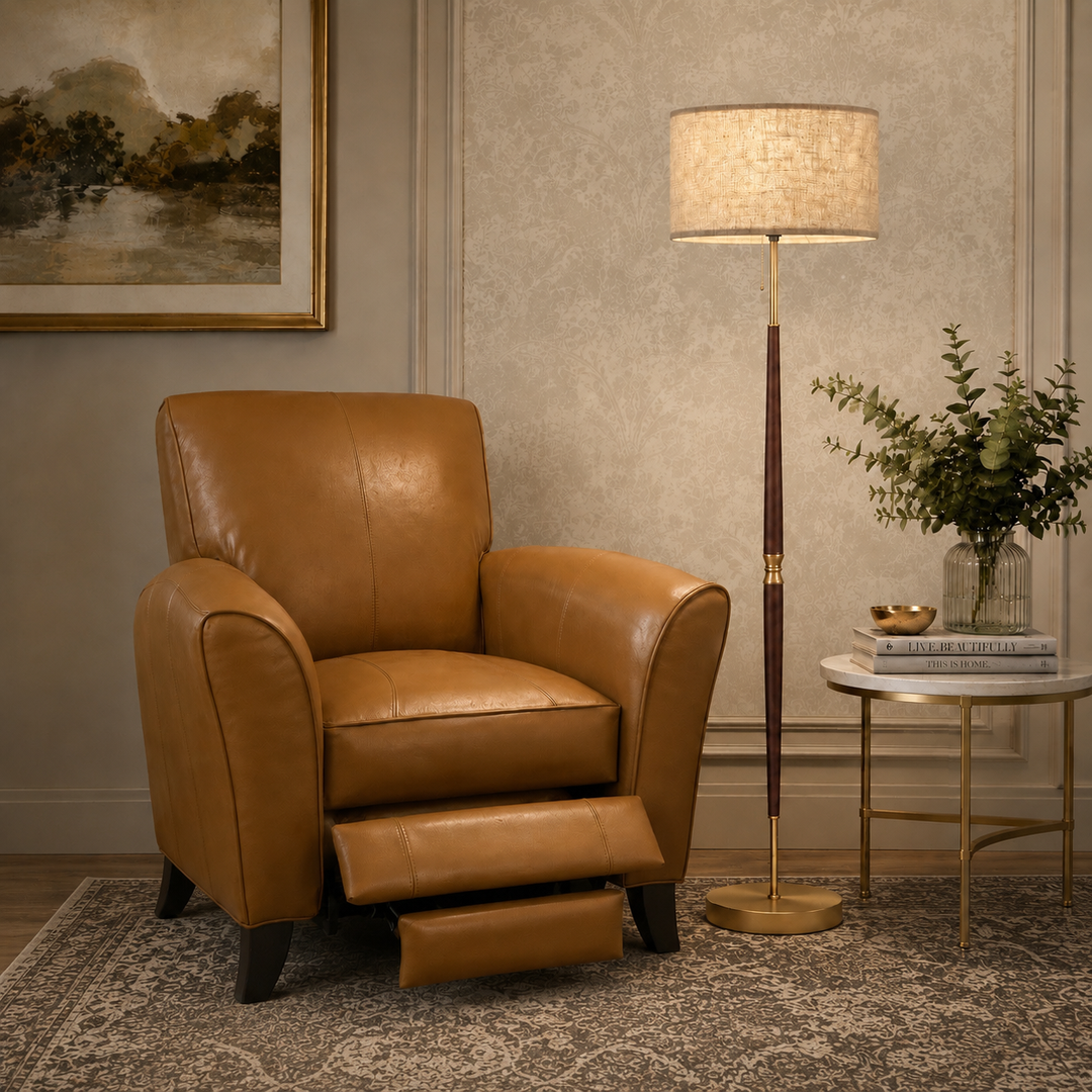 TRADITIONAL SOLID WOOD FLOOR LAMP