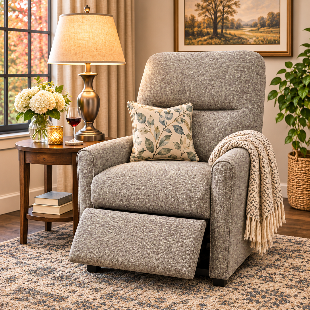 9546-F59PHL POWER RECLINING SWIVEL GLIDER WITH HEADREST AND LUMBAR