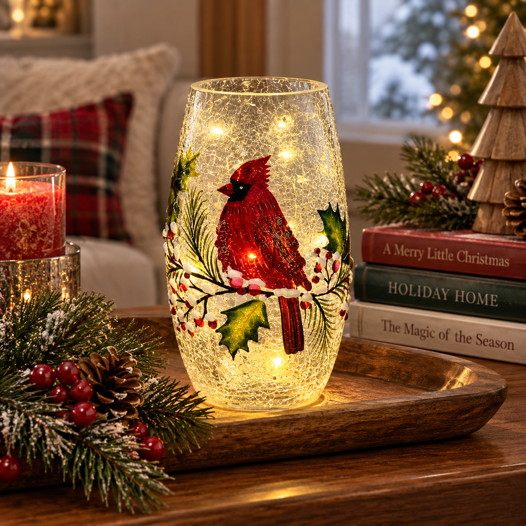 DECORATIVE CARDINAL LED LAMP