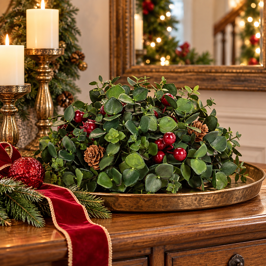 EUCALYPTUS DECOR WITH BERRIES